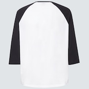 Relax Raglan 3/4 Tee - Off White/Black