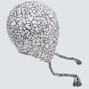 Tc Flaps Beanie - White Crackle Print