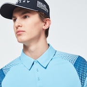 Dot Sleeves Polo - Aviator Blue