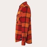 90s Plaid LS Shirt - Ginger/Grenache Check