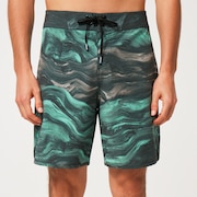 Marble Swirl 19" Boardshort - Mint Green Magma