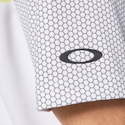 Hexad Block Polo - White