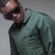 Off-Slope Solid Overshirt - Cement Melange