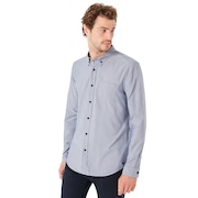 LS Solid Woven Shirt - Fathom