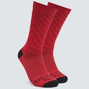 Factory Pilot Mtb Crew Sock - Red Line