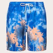 Canary Palms Rc 18" Beachshort - Palms Clouds Blue
