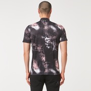 Skull Blurred Mock Shirt - Black Print