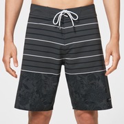 Split Floral 20 Rc Boardshorts - Green Flower/Stripe