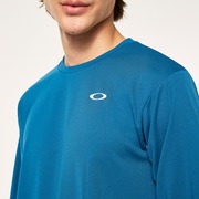Slant Logo Print L/S Tee 8.0 - Ad Blue