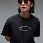 Rs Veil 1975 Jpn SS Tee Gunmetal - Pitch Black