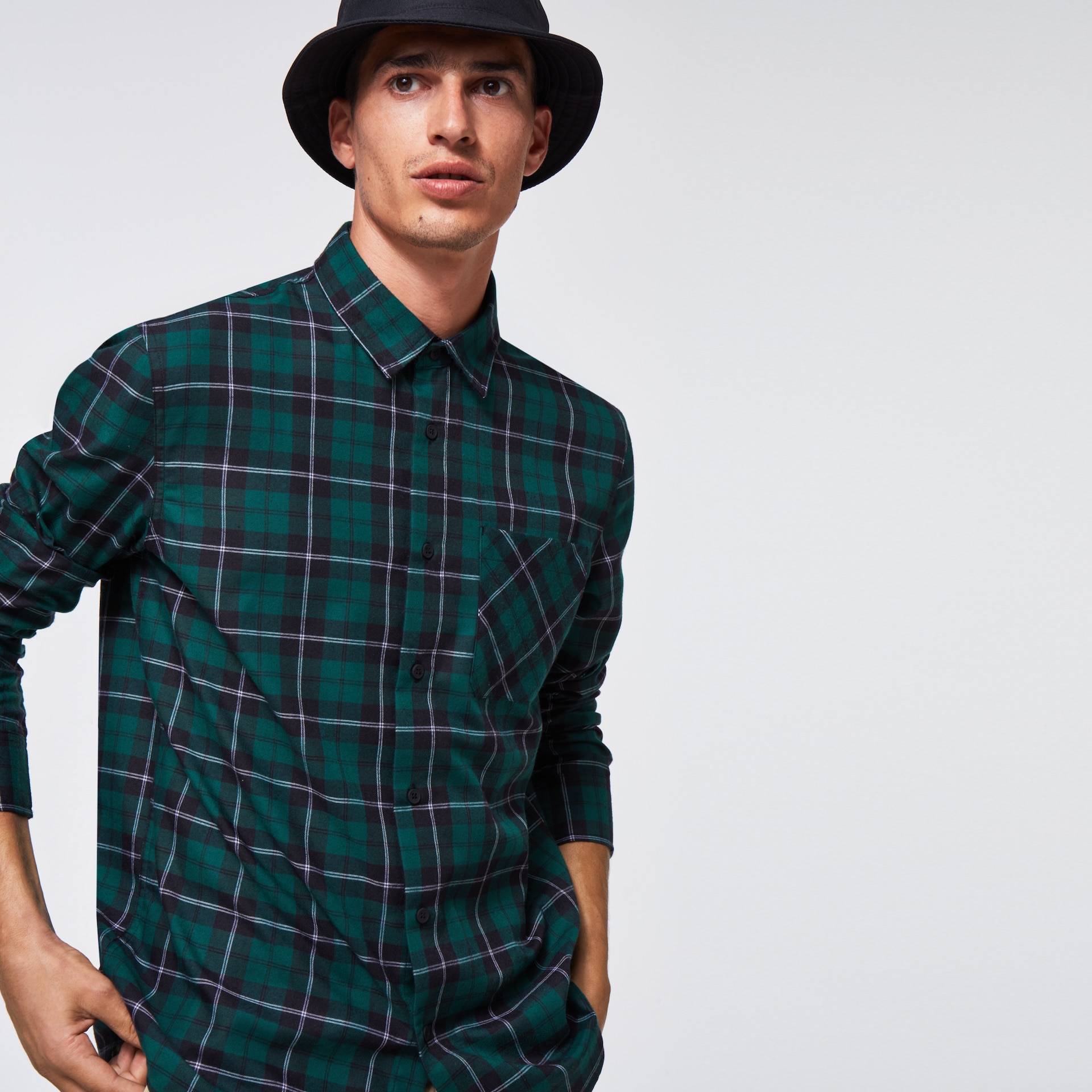 Oakley Essential Plus LT Flannel LS in Tree Green Check | Oakley