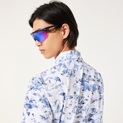 Skull Geo Foliage Shirt - White Print