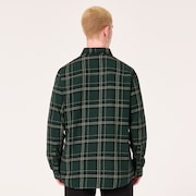 Podium Plaid Ls Flannel - Black/Green