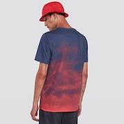 Sunset Fade Tee - Smoke Poppy Red