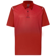 Polo Shirt Short Sleeve Striped Ellipse - Iron Red