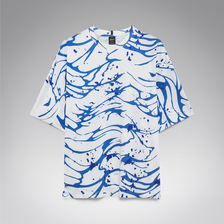 All Wave Sun Tee - Wave Print Blue/White