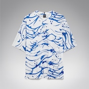 All Wave Sun Tee - Wave Print Blue/White