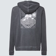 Overdyed Topo Fz Hoodie - Blackout