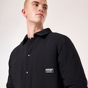 Quilted Sherpa Jacket - Blackout