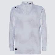 Skull Delusional Ls Mock - White Print