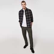 Bear Cozy Flannel - Black/Gray Check