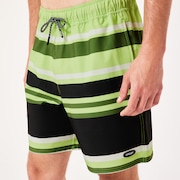 Sunset RC 19” Boardshort - Gradient Stripes Light Green
