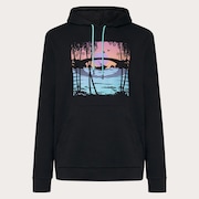 Golden Hour Bark Po Hoodie - Blackout