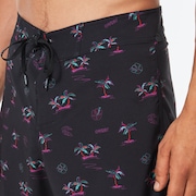 Tropics B1B Rc 19" Boardshort - Tonal Black