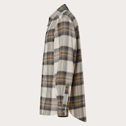 Oak Plaid LS Shirt - White/Black/Pebble