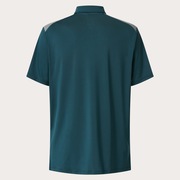 Jacquard Printed Polo - Oil Blue
