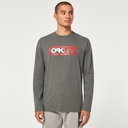 Locked In B1B Ls Tee - New Athletic Grey