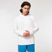 Rainbow Rc Hooded Rushguard - White