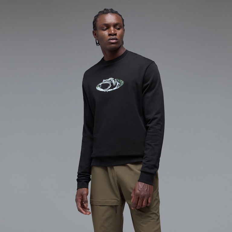 Animatronic Frog Crewneck - Pitch Black