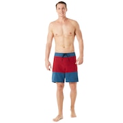 18 Inches Solid + Melange Boardshort - Ensign Blue Light Heather
