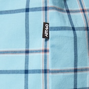 Pacific Button Down SS - Aviator Blue Check