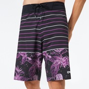 Retro Split 21 Boardshort - Purple Flower/Stripe