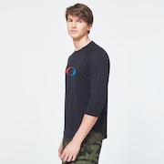 USA Gradient Ellipse 3/4 Tee - Blackout