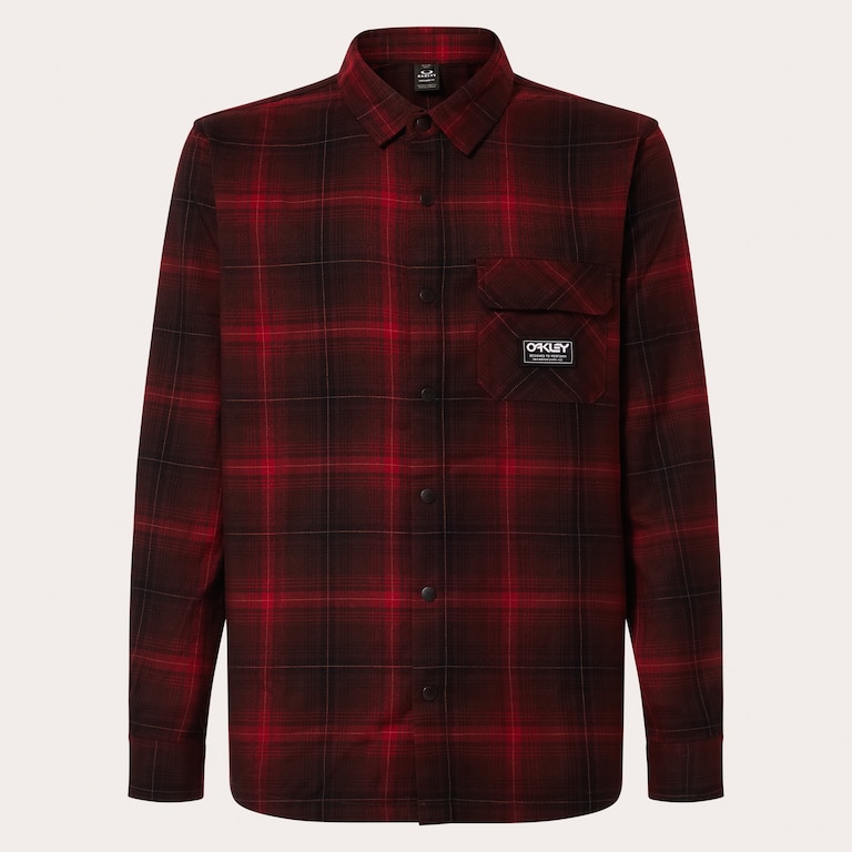Butter Flannel Shirt - Black/Grenache Check