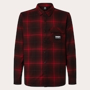 Butter Flannel Shirt - Black/Grenache Check