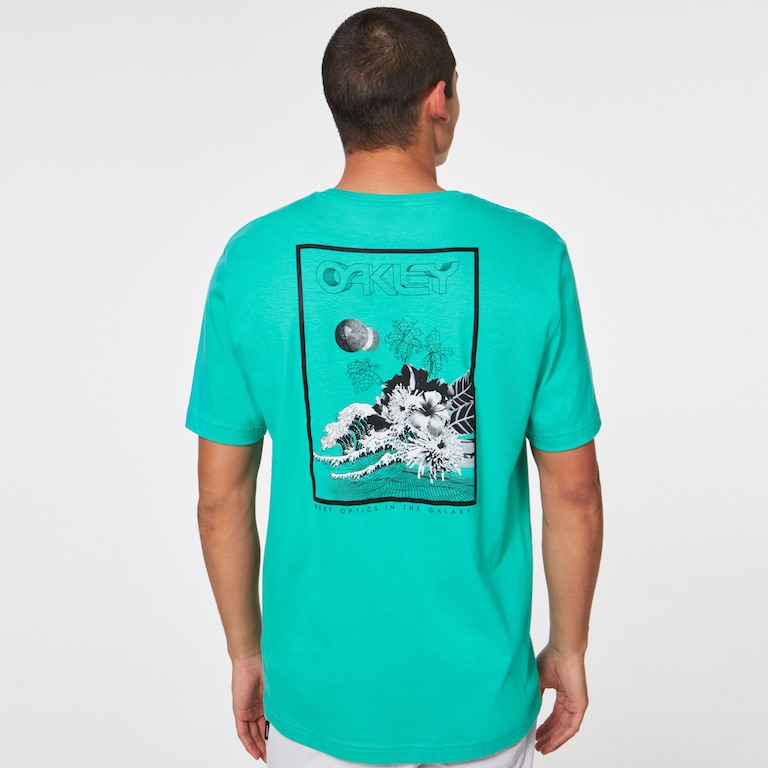 Interstellar Great Wave Tee - Mint Green