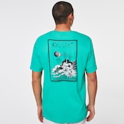 Interstellar Great Wave Tee - Mint Green