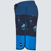 Tropics St 19"Rc Boardshort - Palms Stripe Blue