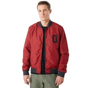 Street Bomber Jacket - Iron Red