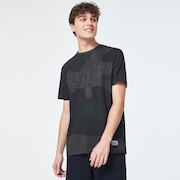 Camo Lines Print Short Sleeve Tee - Camo Lines Dark Brush