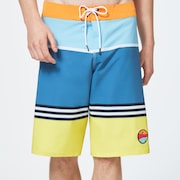 Striped 1975 Boardshort 21 - Blue Yellow Color Block