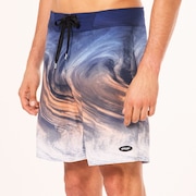 Cosmic Tides 18" Boardshort - Gradient Swirl Blue/Orange