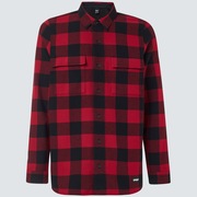 Podium Long Sleeve Flannel - Sundried Tomato