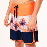 Palm Florals Rc 19” Boardshort - Soft Orange