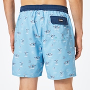 Tropics B1B Rc 18" Beach Short - Aviator Tropical Palms
