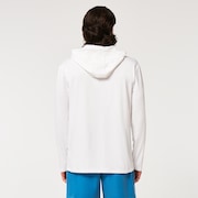 Rainbow Rc Hooded Rushguard - White